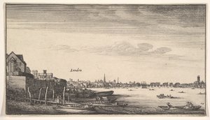 London von den Milford Stairs aus gesehen, 1643-1644