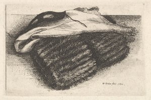 Muff, weißes Tuch und Maske, 1642 von Wenceslaus Hollar