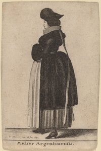 Mulier Argentinensis von Wenceslaus Hollar