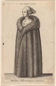 Mulier Hibernica vel Irlandica von Wenceslaus Hollar
