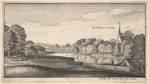 In der Nähe von Albury, 1645 von Wenceslaus Hollar