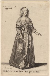 Nobilis Mulier Anglicana von Wenceslaus Hollar