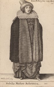 Nobilis Mulier Bohemica, 1649 von Wenceslaus Hollar