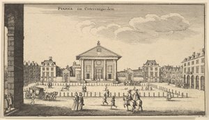 Piazza in Covent Garden, ca. 1647 von Wenceslaus Hollar