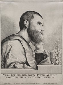 Porträt von Pietro Aretino, 1649