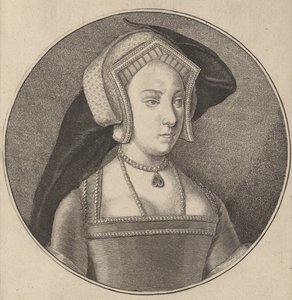 Princeps Maria Henrici VIII Regis Angliæ Filia, 1647 von Wenceslaus Hollar