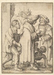 Reicher Mann, aus dem Totentanz, 1651