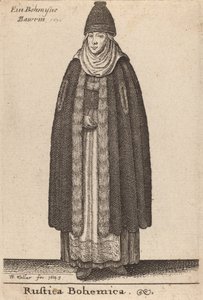 Rustica Bohemica, 1643 von Wenceslaus Hollar