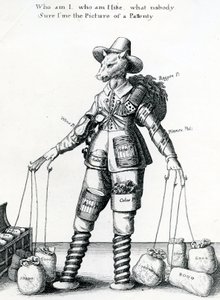 Satirischer Druck, 1641-1650 von Wenceslaus Hollar