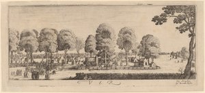 Frühling: Der Schießstand, ca. 1628-1629
