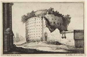 Das runde Gebäude von Wenceslaus Hollar