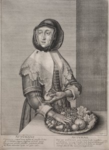 Die vier Jahreszeiten: Herbst von Wenceslaus Hollar