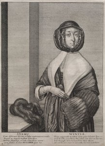 Die vier Jahreszeiten: Winter, 1641 von Wenceslaus Hollar