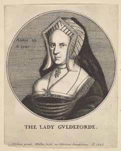 Die Dame Guldeforde Mary, Lady Guildford, 1647 von Wenceslaus Hollar