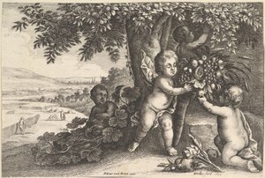 Der Flussgott und die Jungen, 1625-77