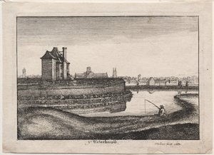 Das Wasserhaus, 1665 von Wenceslaus Hollar