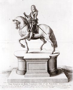 Die Statue von König Karl I. am Charing Cross