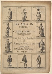 Titelseite: Decapla in Psalmos, 1639 von Wenceslaus Hollar