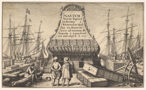 Titelseite: Niederländische Schiffe, 1647 von Wenceslaus Hollar