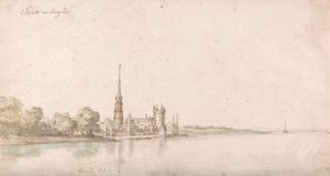 Ansicht von Eltville am Rhein von Wenceslaus Hollar