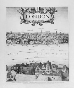 Ansicht von London, veröffentlicht 1647 (Faksimilekopie) (Detail)