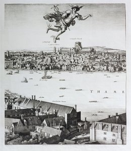 Ansicht von London, veröffentlicht 1647 (Faksimile) (Detail)