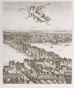 Ansicht von London, veröffentlicht 1647 (Faksimile) (Detail)