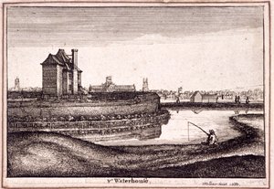 Blick auf das Gebiet um New River Head, Finsbury, London, 1665