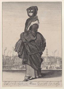 Winter, aus Die Jahreszeiten von Wenceslaus Hollar