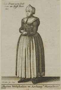 Frau aus Westfalen von Wenceslaus Hollar