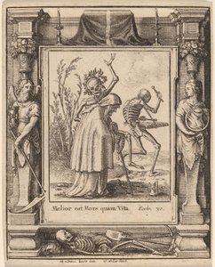 Alte Frau von Wenceslaus Hollar after Hans Holbein the Younger after Abraham van Diepenbeeck