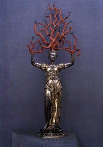 Daphne verwandelt sich in Lorbeer, Gold, Silber und Koralle, Manierismus, Wentzel Jamnitzer von Wenzel I Jamnitzer