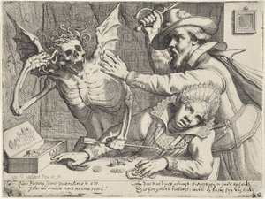 Junges Paar und der Tod