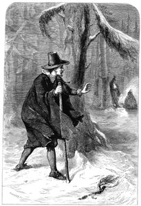 Roger Williams im Wald, Amerika