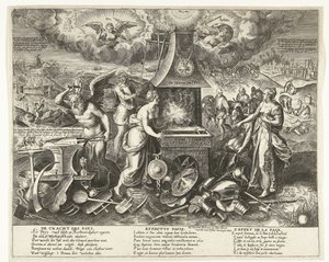 Die Kraft des Friedens, 1678 von Wierix