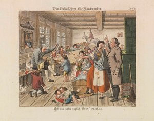 Schullehrer als Handwerker, 1825 von Wiessner
