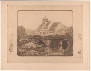 Brücke und Bürogebäude in Batavia