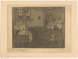 Häuser am Hafen von Enkhuizen von Wijnand Otto Jan Nieuwenkamp (signed by artist)