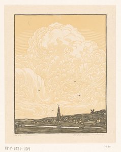 Rhenen von Wijnand Otto Jan Nieuwenkamp (signed by artist)