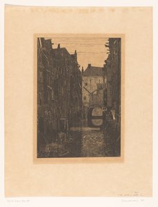 Häuser an der Voorstraatshaven in Dordrecht von Wijnand Otto Jan Nieuwenkamp