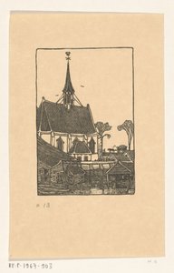 Kirche mit Friedhof in Spaarndam