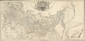 Karte des Russischen Reiches, unterteilt in einundvierzig Gouvernements, 1796 von Wilbrecht
