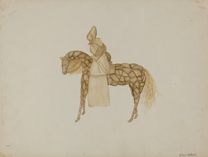 Maiskolbenpuppe auf Pferd
