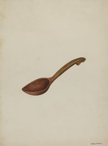 Ovaler Holzlöffel von Wilbur M Rice