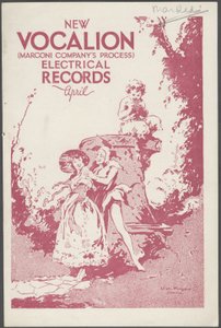 Vocalion Records Bulletin, 1920er Jahre von Wilfred Fryer, Curtis Advertising Agency