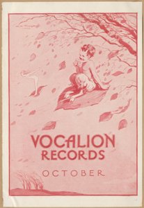 Vocalion Records Bulletin, 1920er Jahre von Wilfred Fryer, Curtis Advertising Agency