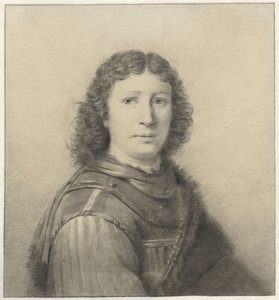 Porträt eines jungen Mannes mit Halsberge und Kette von Wilhelm Adrian Netscher
