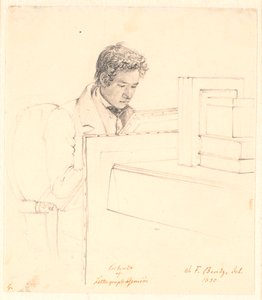 Porträt des Lithografen Peter Gemzøe