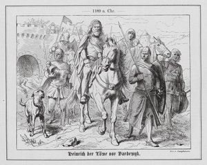 Heinrich der Löwe, Herzog von Sachsen, vor Bardowiek