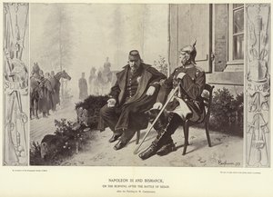 Napoleon III und Bismarck am Morgen nach der Schlacht von Sedan